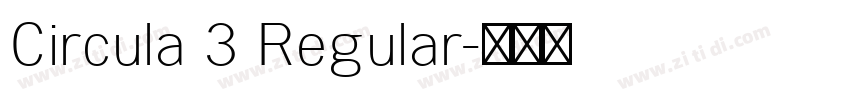 Circula 3 Regular字体转换